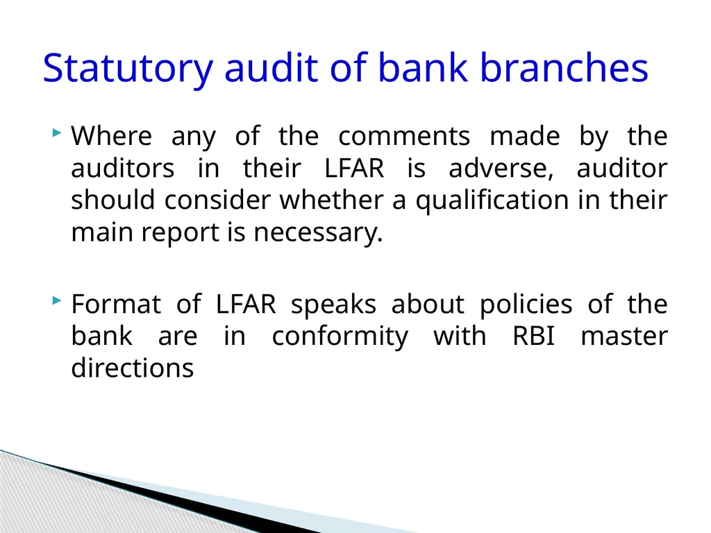 Audit of Agricultural and other priority sector - slide 109 of 136