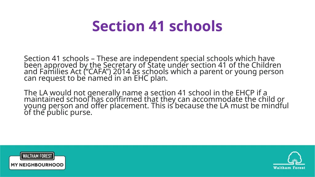 Waltham Forest School Age Transfer Event for - slide 15 of 15