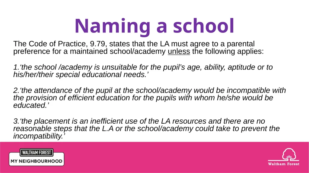 Waltham Forest School Age Transfer Event for - slide 14 of 15