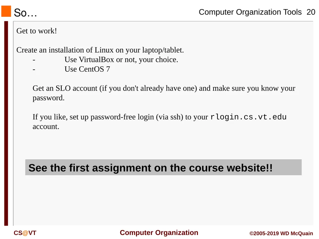 Programming Tools Most of the programming - slide 20 of 20