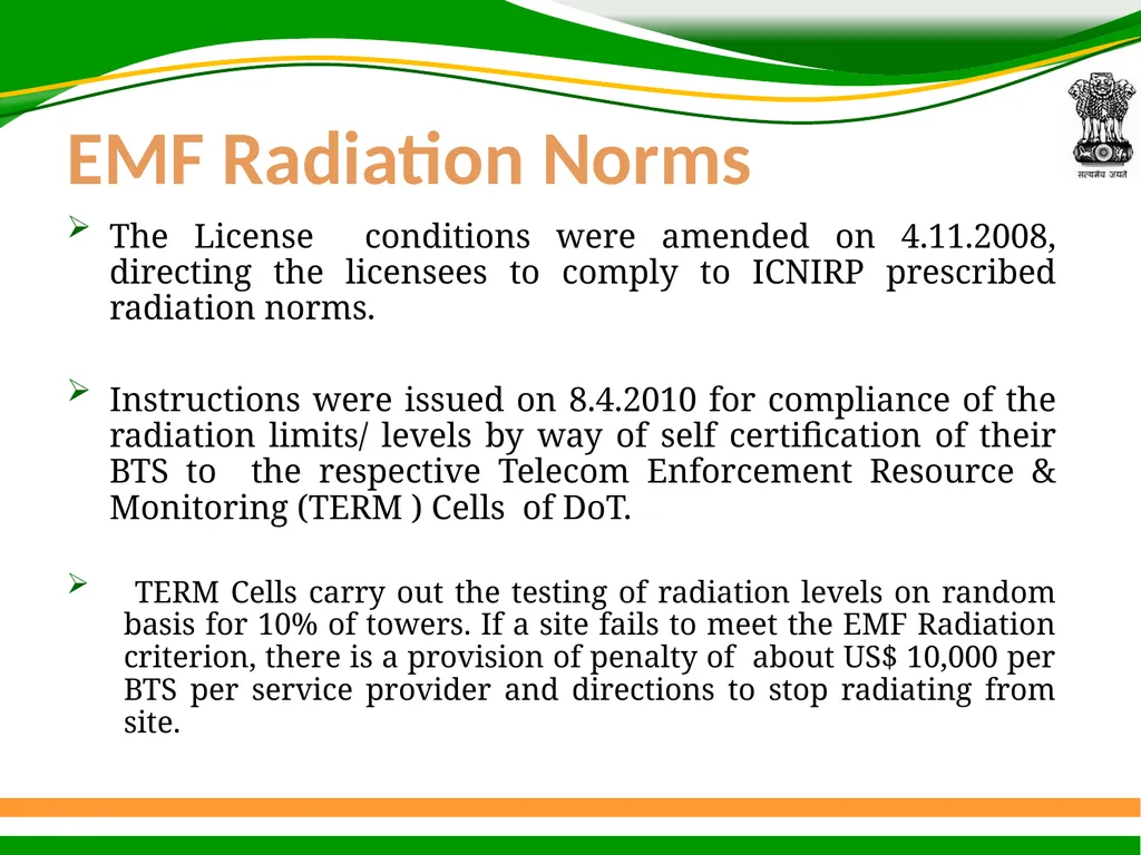 1 Presentation on EMF Radiation and Indian Case - slide 4 of 41