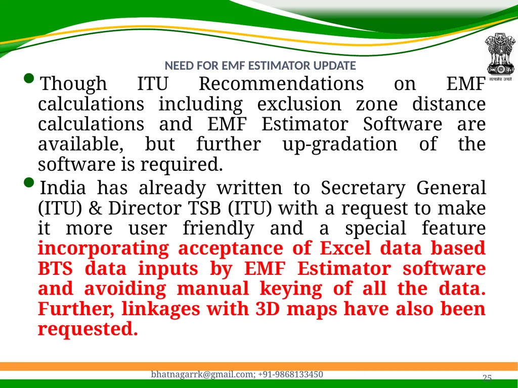 1 Presentation on EMF Radiation and Indian Case - slide 25 of 41