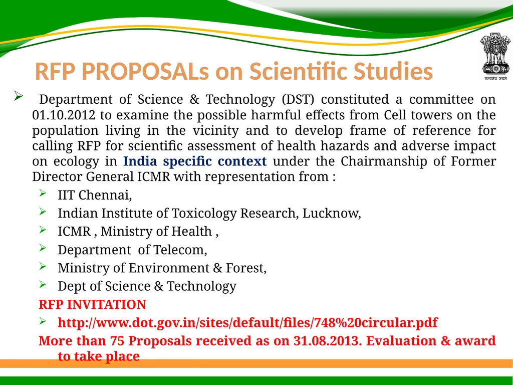 1 Presentation on EMF Radiation and Indian Case - slide 10 of 41