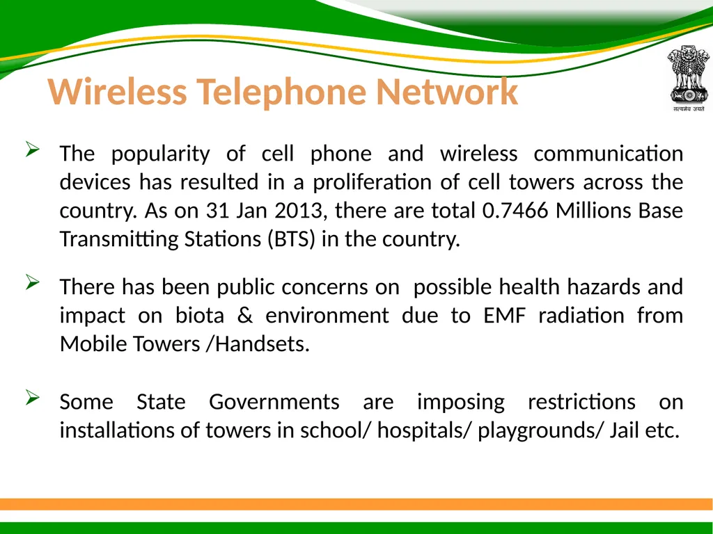 1 Presentation on EMF Radiation and Indian Case - slide 3 of 41