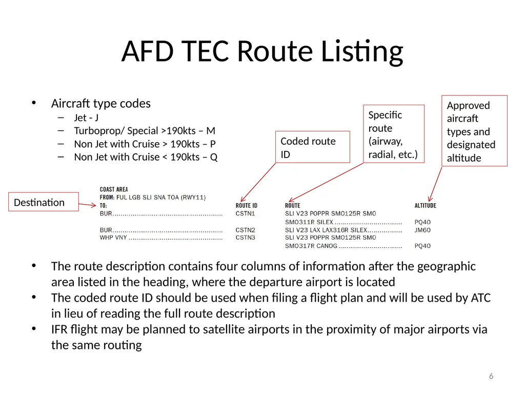 Tower Enroute Control Procedures 1 Tower Enroute - slide 6 of 11