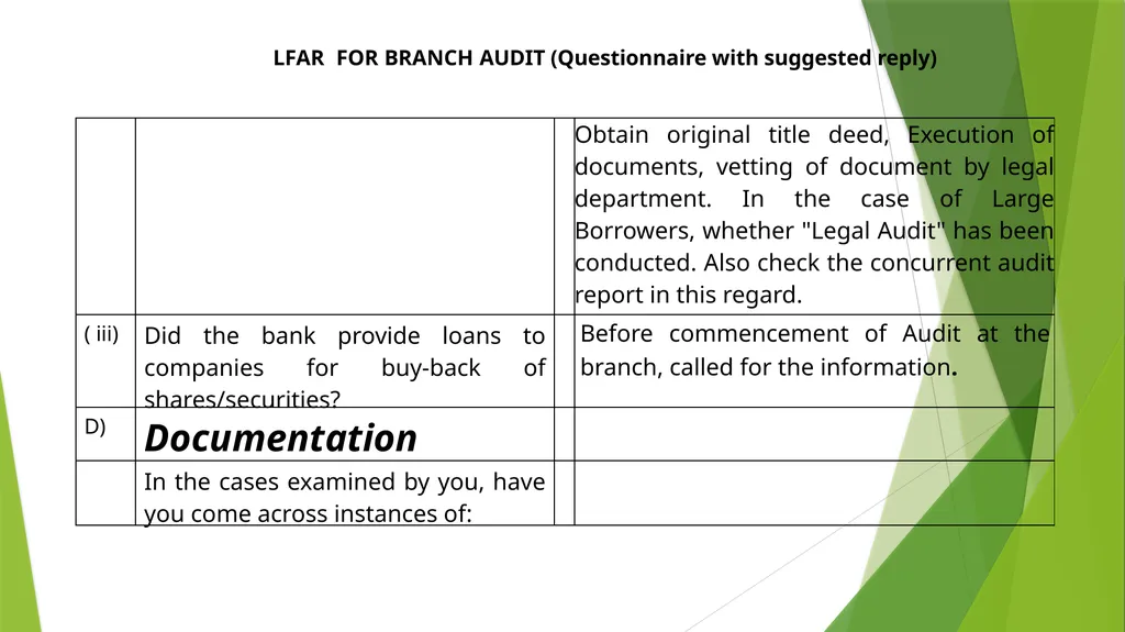 WELCOME SEMINAR ON BANK AUDIT ON 22ND MARCH, 2024 - slide 19 of 44