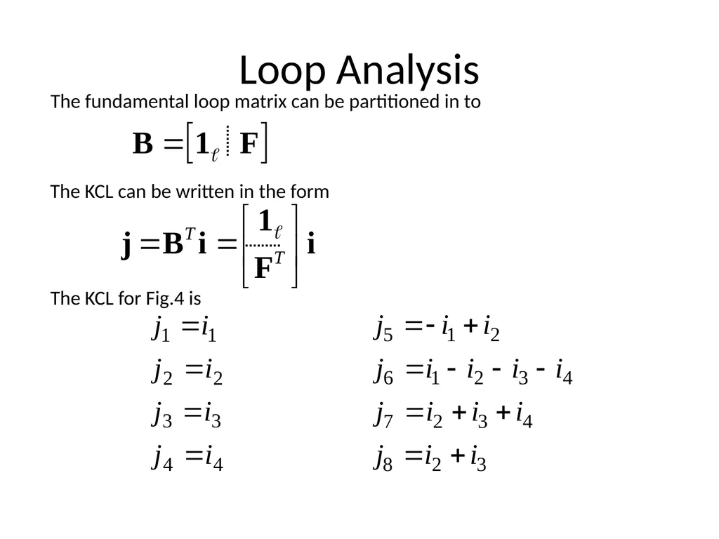 Graph Theory Loop and cut set Analysis - slide 8 of 9