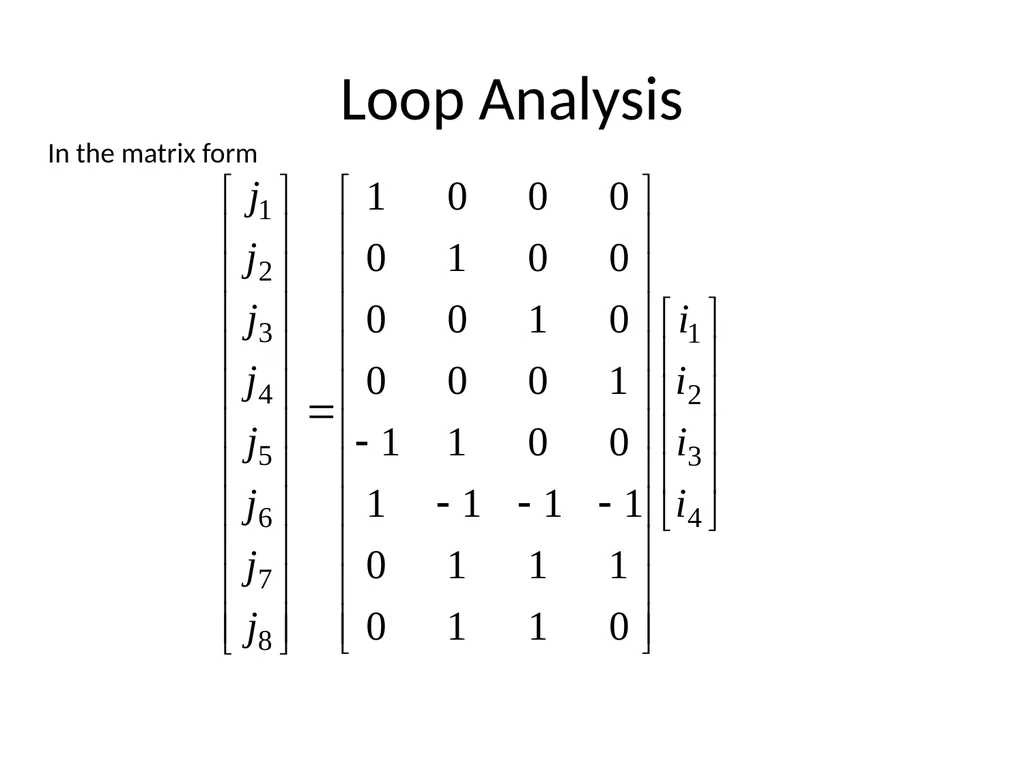 Graph Theory Loop and cut set Analysis - slide 9 of 9