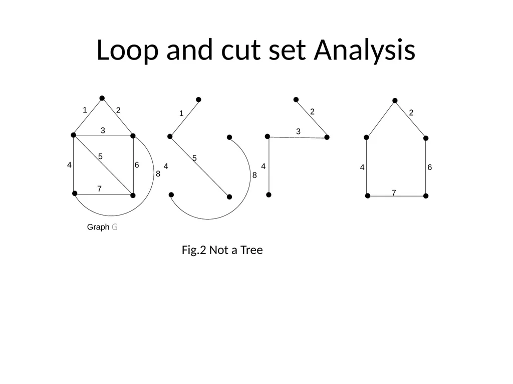 Graph Theory Loop and cut set Analysis - slide 4 of 9