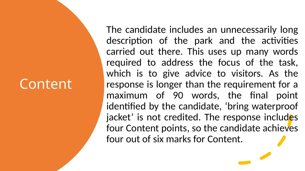 Core Summary Responses & Examiner Comments - slide 6 of 18