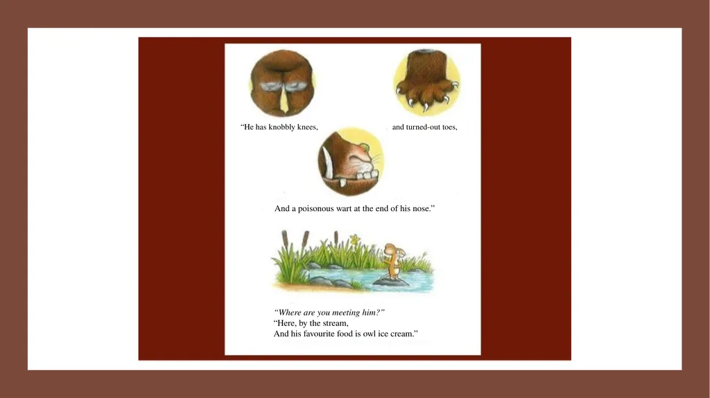 A mouse took a stroll through the deep dark wood. - slide 5 of 18