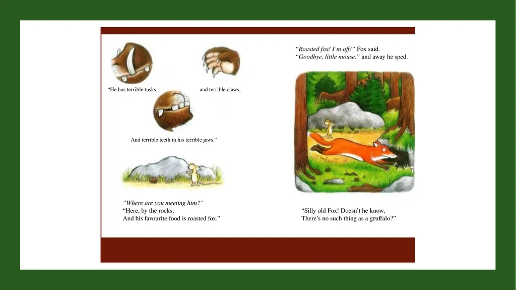 A mouse took a stroll through the deep dark wood. - slide 3 of 18