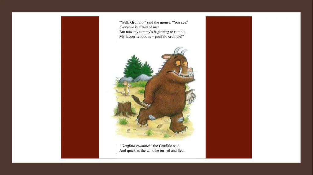 A mouse took a stroll through the deep dark wood. - slide 17 of 18