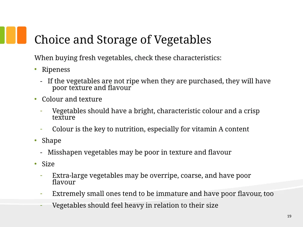 Understanding Ingredients Fruits and Vegetables - slide 19 of 31