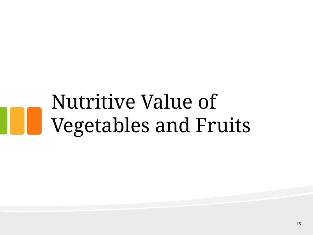 Understanding Ingredients Fruits and Vegetables - slide 15 of 31