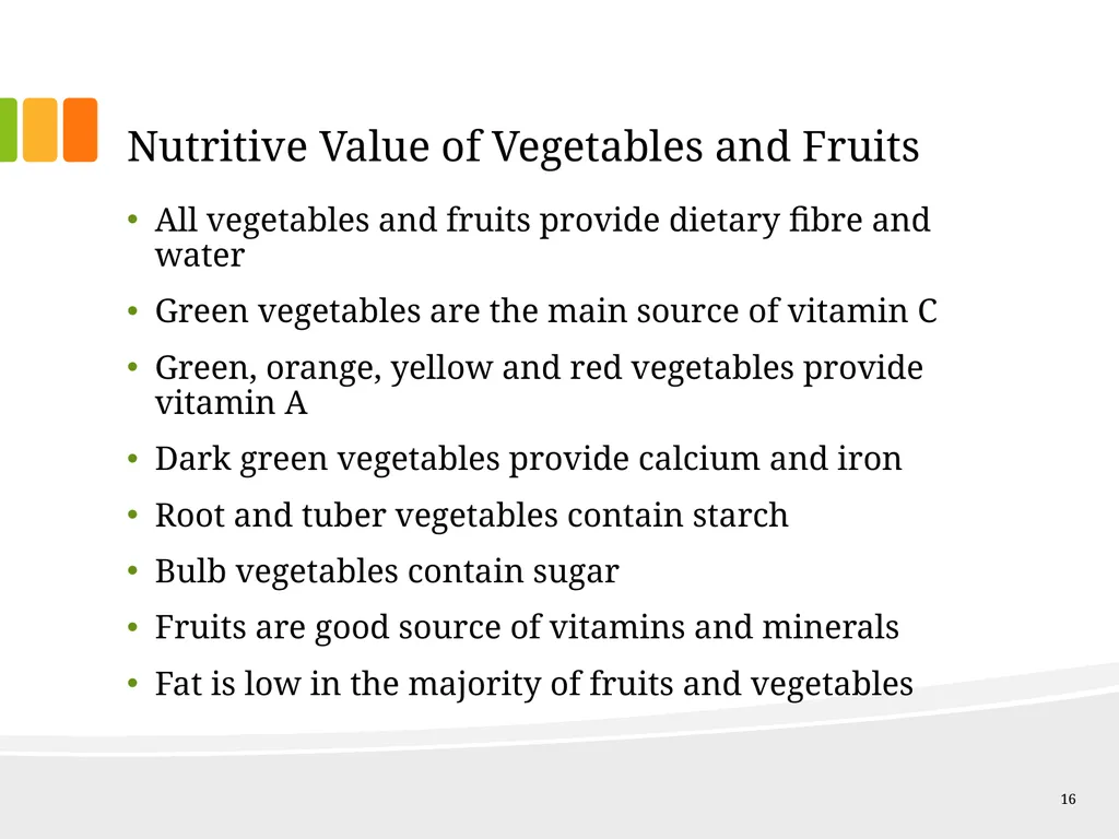 Understanding Ingredients Fruits and Vegetables - slide 16 of 31