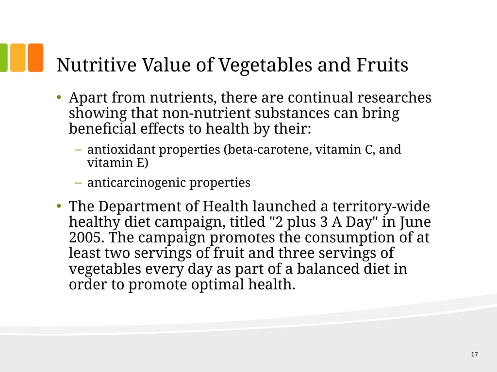 Understanding Ingredients Fruits and Vegetables - slide 17 of 31