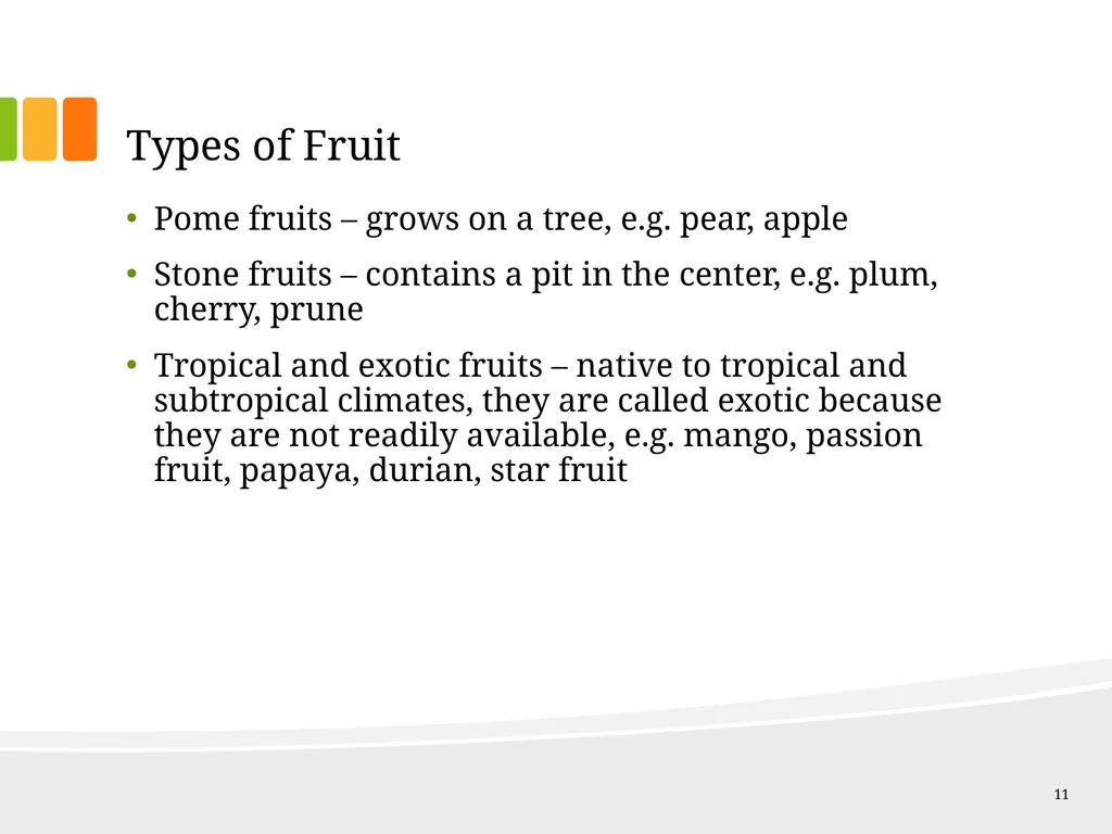 Understanding Ingredients Fruits and Vegetables - slide 11 of 31