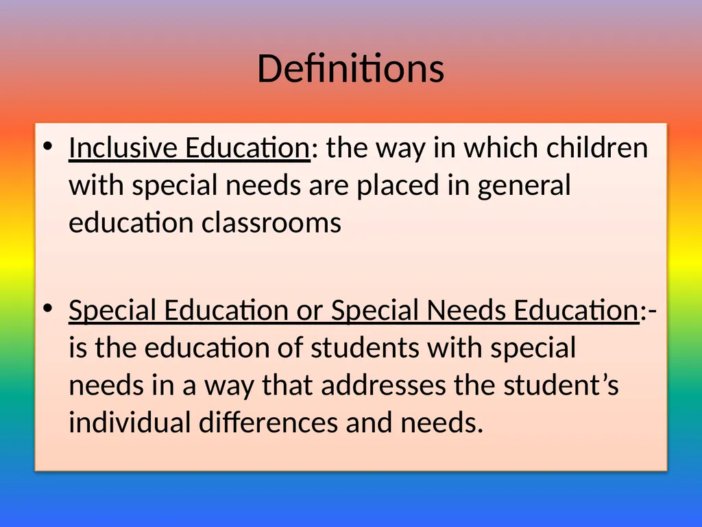Effective Implementation of Special & Inclusive - slide 3 of 29