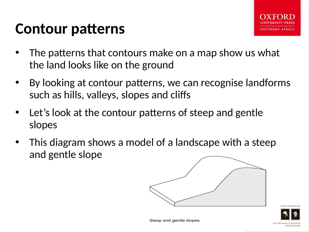 Topographical Maps: Contour Lines Social Sciences: - slide 9 of 14