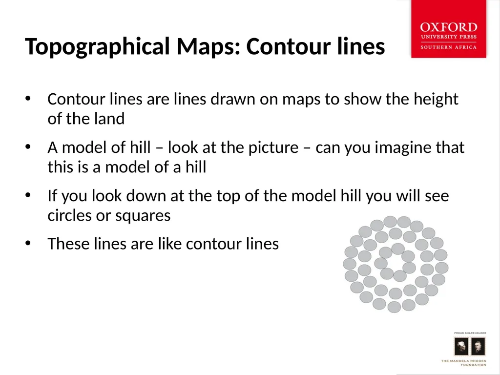 Topographical Maps: Contour Lines Social Sciences: - slide 4 of 14