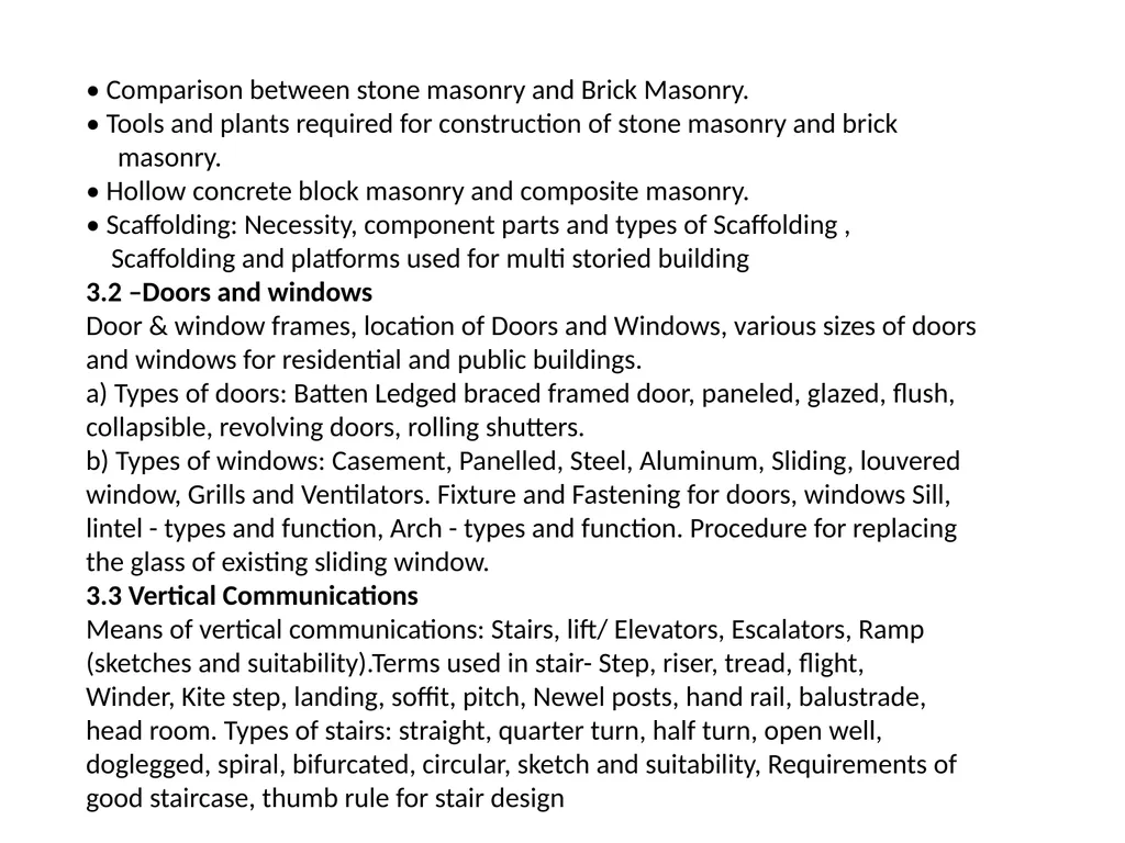 Building Construction (17308) CE3G Th—100Marks - slide 4 of 57
