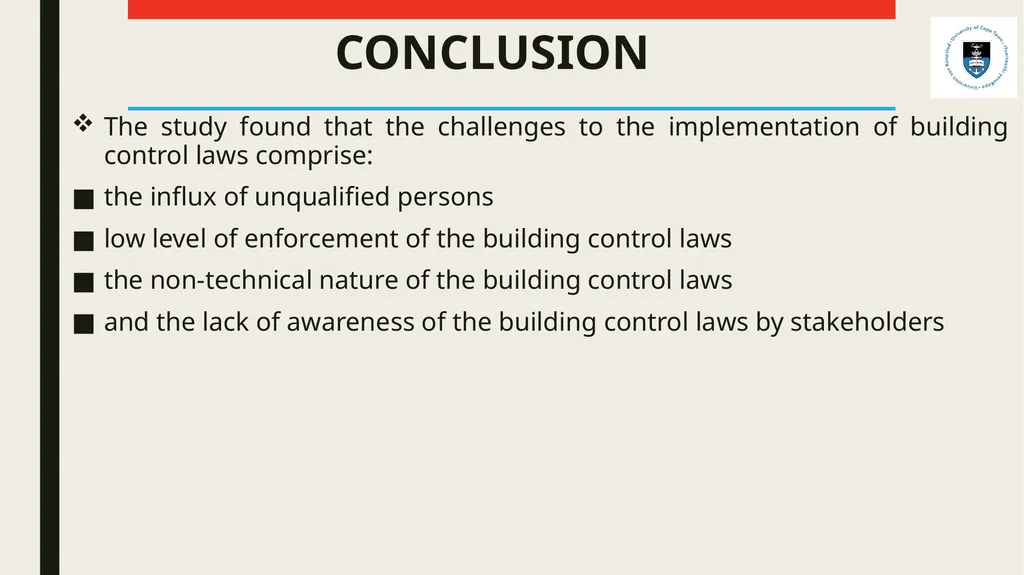 ENFORCEMENT AND IMPLEMENTATION CHALLENGES OF - slide 18 of 23
