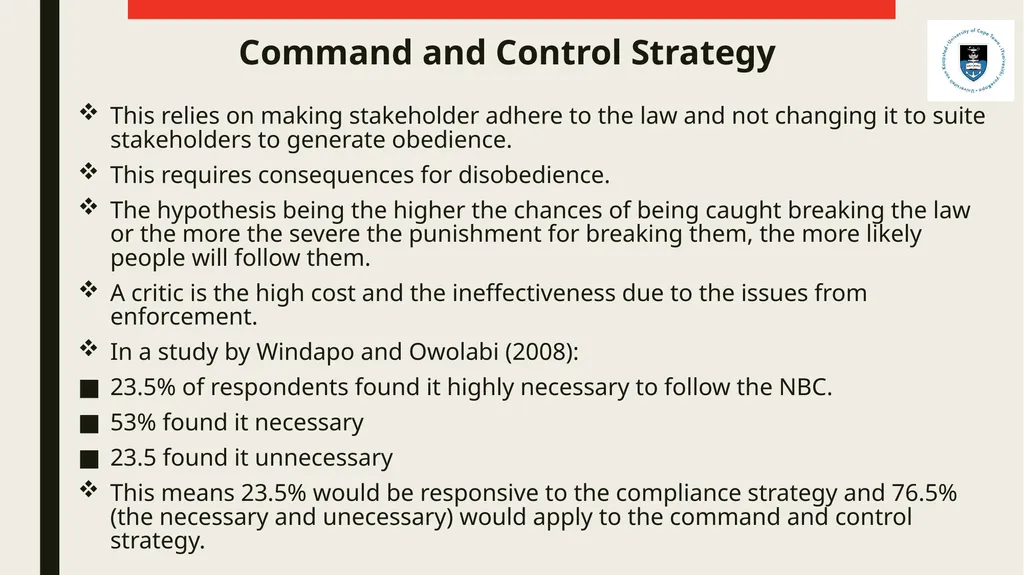 ENFORCEMENT AND IMPLEMENTATION CHALLENGES OF - slide 9 of 23