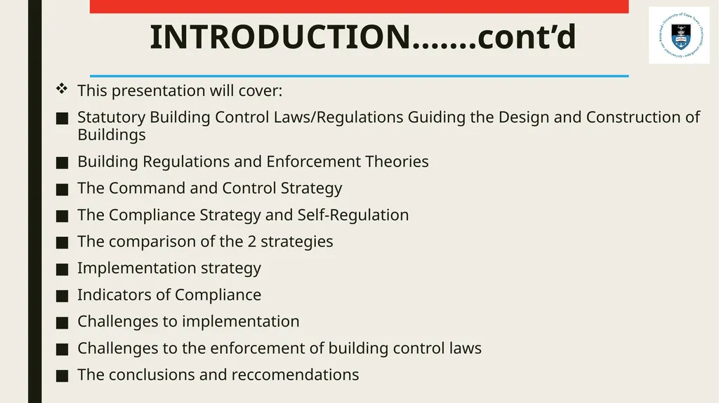 ENFORCEMENT AND IMPLEMENTATION CHALLENGES OF - slide 5 of 23