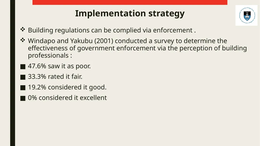 ENFORCEMENT AND IMPLEMENTATION CHALLENGES OF - slide 14 of 23