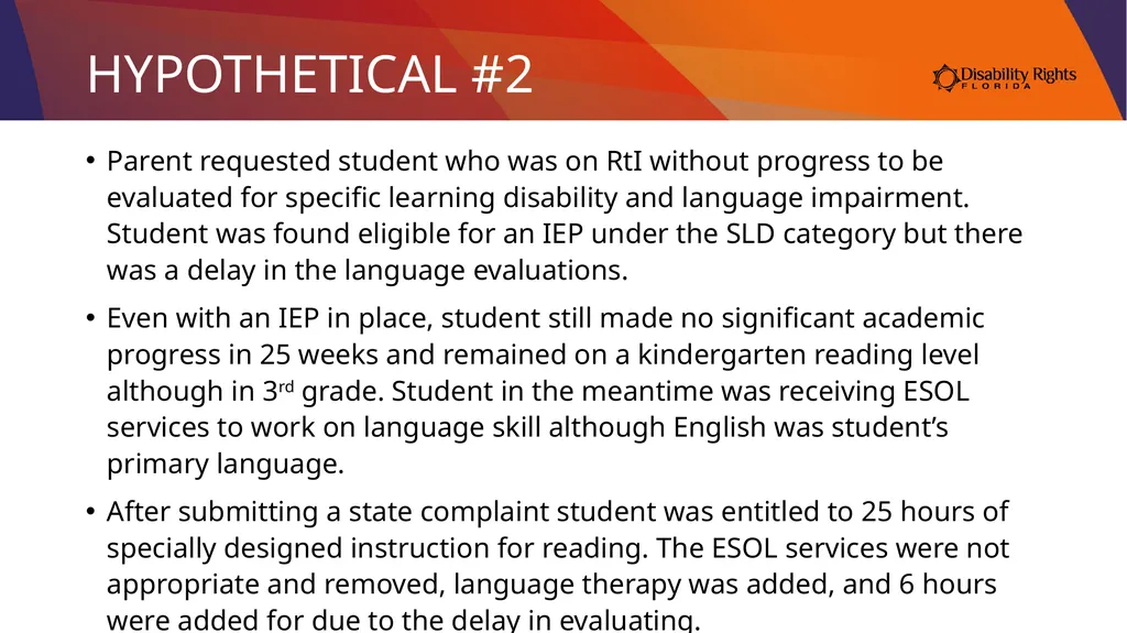 Compensatory Education: What is it and Do I Need - slide 27 of 31