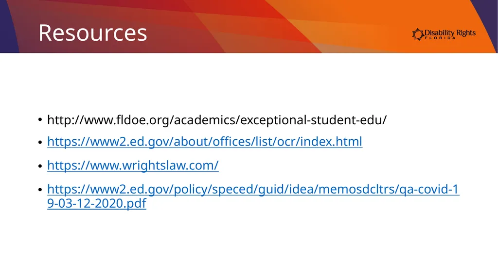 Compensatory Education: What is it and Do I Need - slide 30 of 31