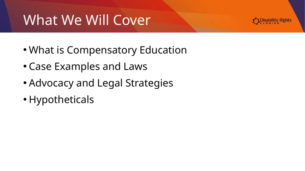 Compensatory Education: What is it and Do I Need - slide 5 of 31