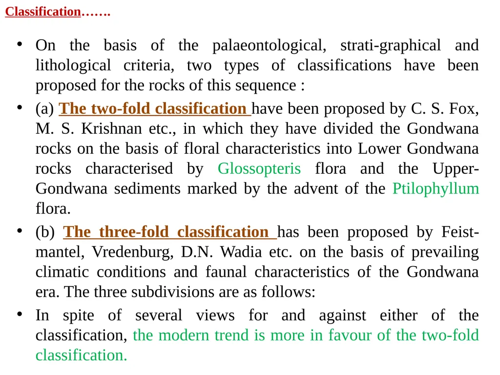 GONDWANA SUPER GROUP Dr. Maya Chaudhary - slide 4 of 23