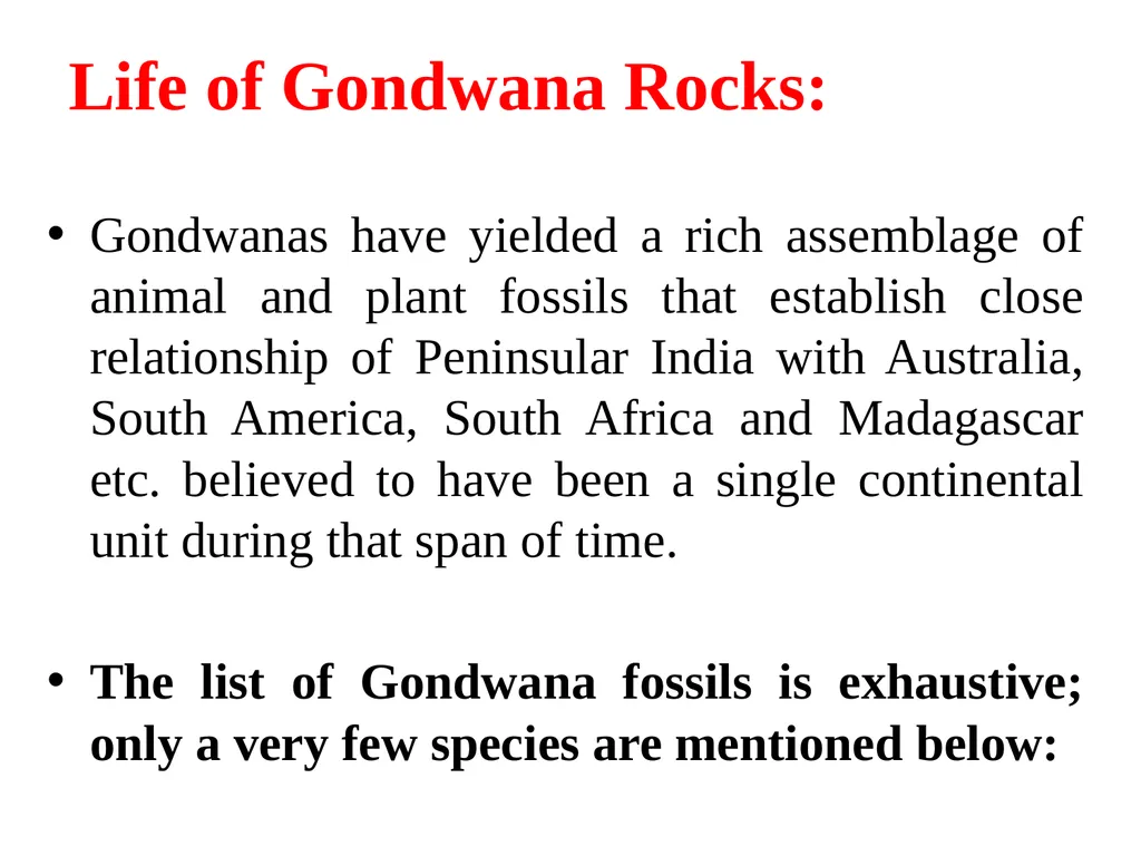 GONDWANA SUPER GROUP Dr. Maya Chaudhary - slide 19 of 23
