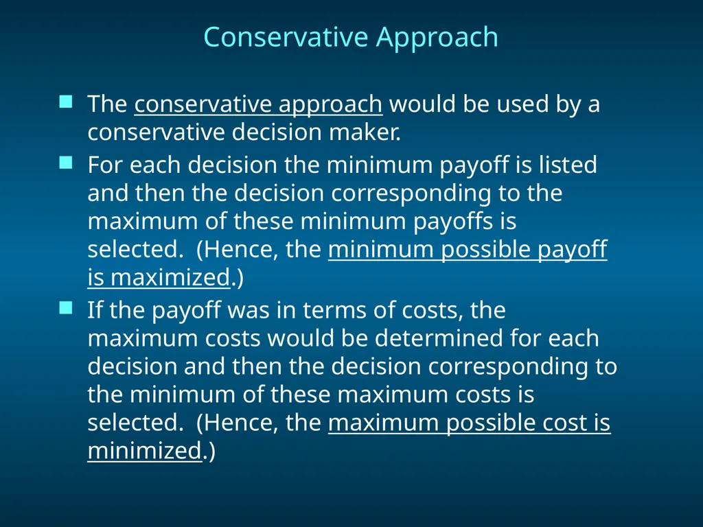 Chapter 8 Decision Analysis Problem Formulation - slide 8 of 27