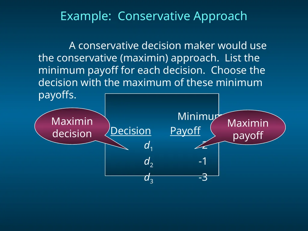 Chapter 8 Decision Analysis Problem Formulation - slide 12 of 27