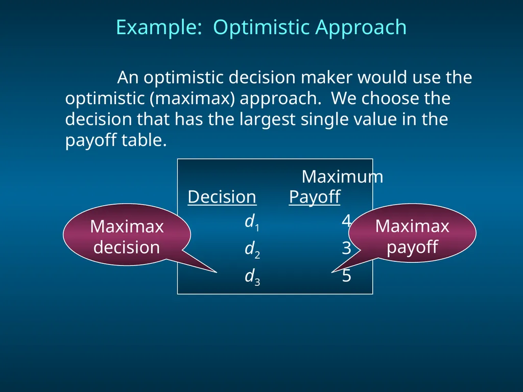 Chapter 8 Decision Analysis Problem Formulation - slide 11 of 27