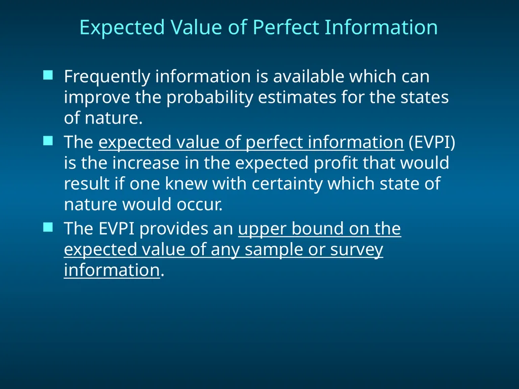 Chapter 8 Decision Analysis Problem Formulation - slide 22 of 27