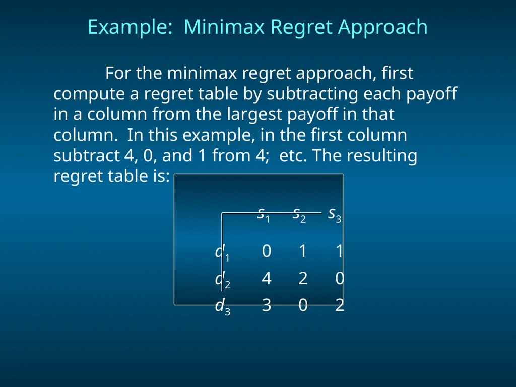 Chapter 8 Decision Analysis Problem Formulation - slide 13 of 27