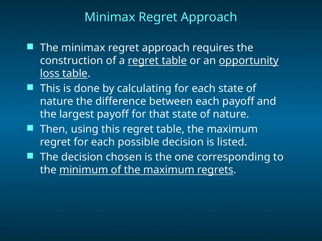 Chapter 8 Decision Analysis Problem Formulation - slide 9 of 27