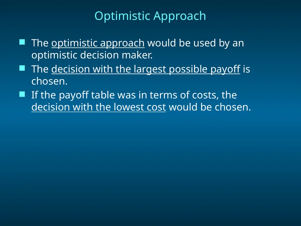 Chapter 8 Decision Analysis Problem Formulation - slide 7 of 27
