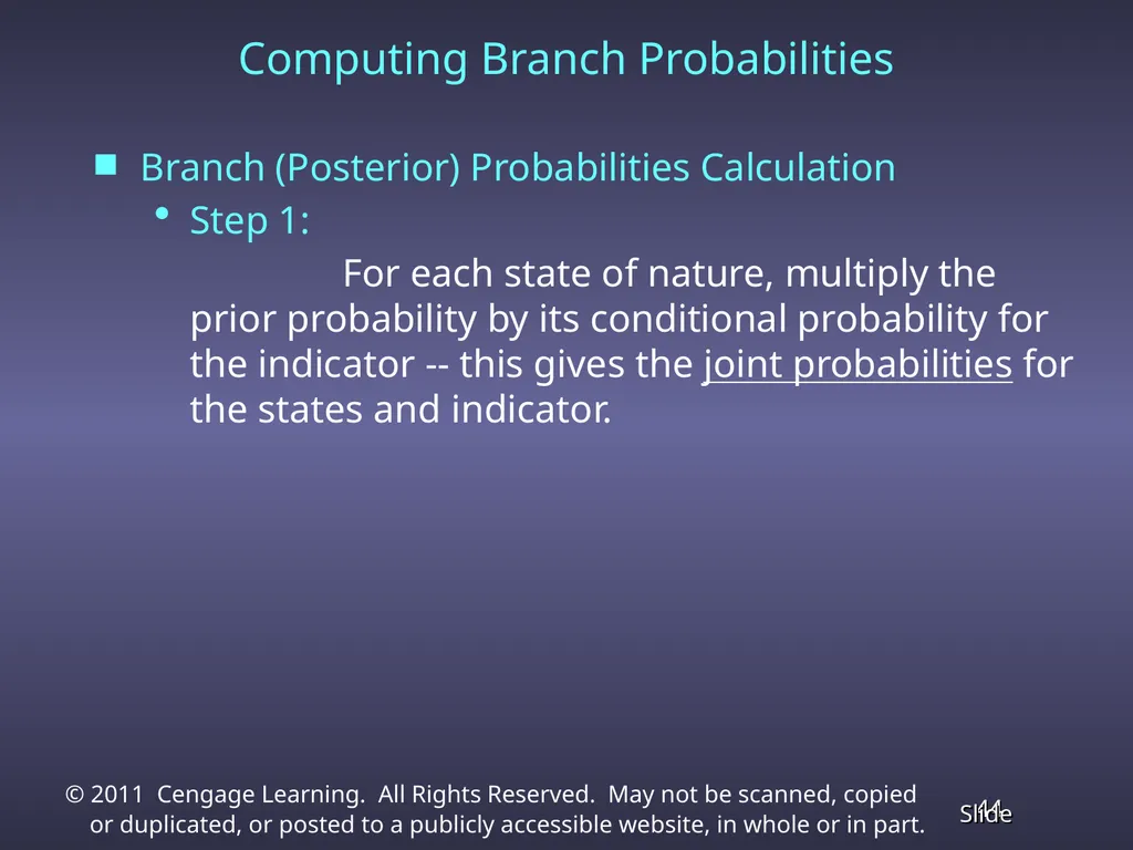 Chapter 13 Decision Analysis Problem Formulation - slide 44 of 49