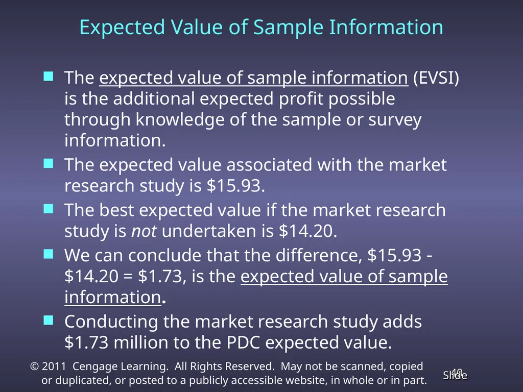 Chapter 13 Decision Analysis Problem Formulation - slide 40 of 49