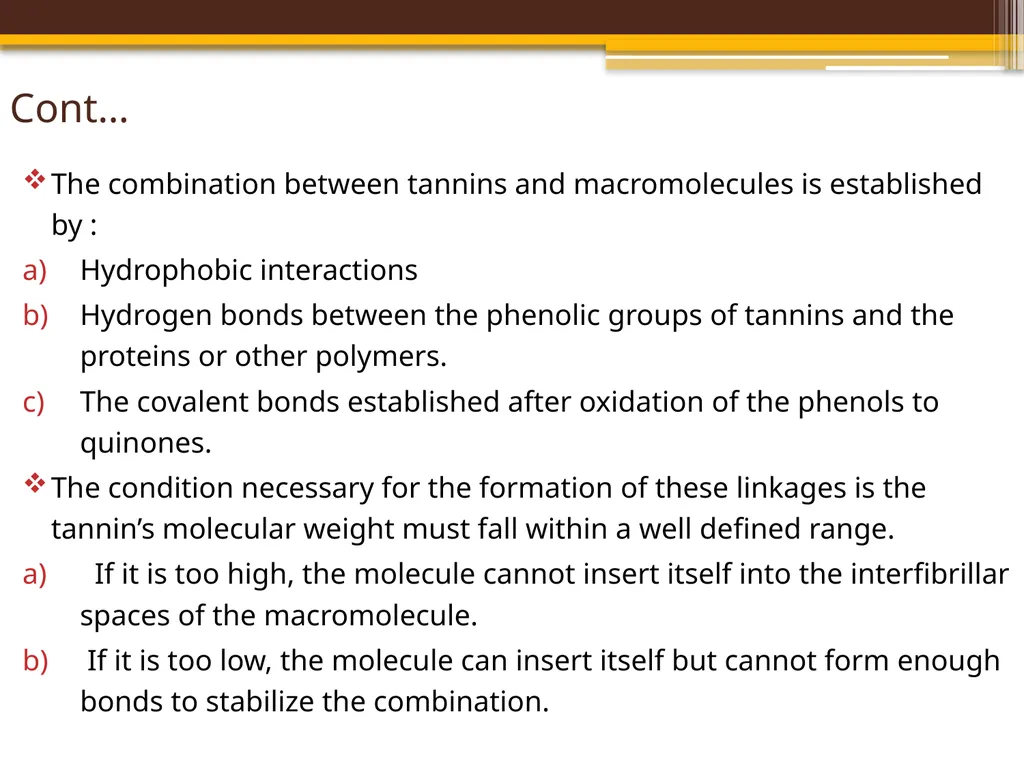 TANNINS Lab.7 Pharmacognosy 3rd Class, 1st - slide 6 of 18