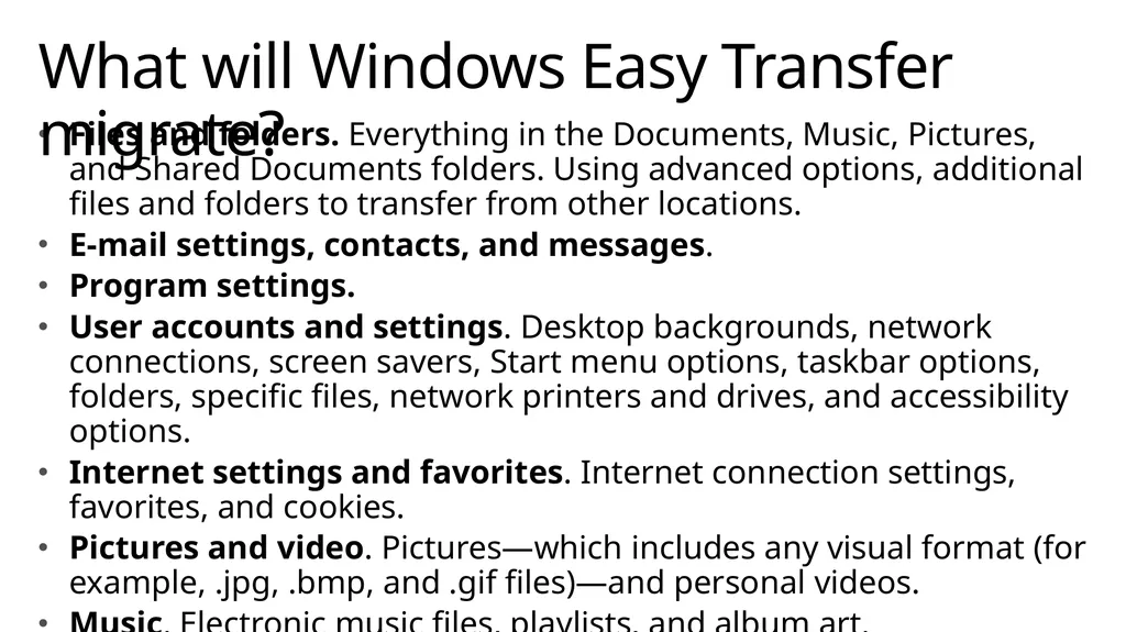 Migrating User files and settings Kyle Rosenthal - slide 12 of 17
