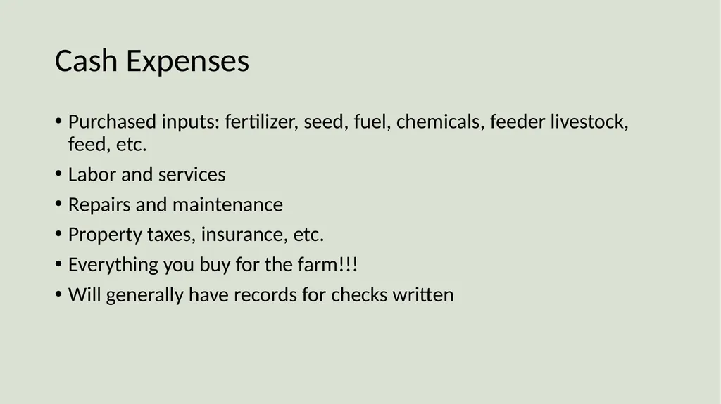 Farm Income Statement Analysis AAE 320 Paul D. - slide 9 of 48