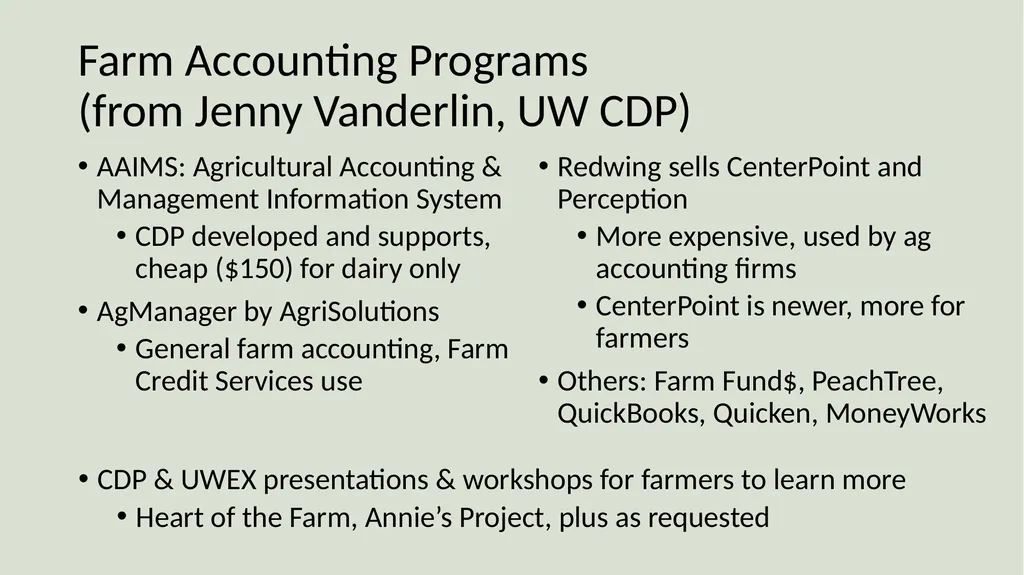 Farm Income Statement Analysis AAE 320 Paul D. - slide 45 of 48