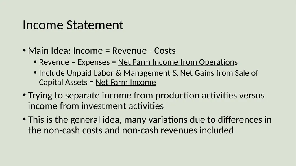 Farm Income Statement Analysis AAE 320 Paul D. - slide 13 of 48