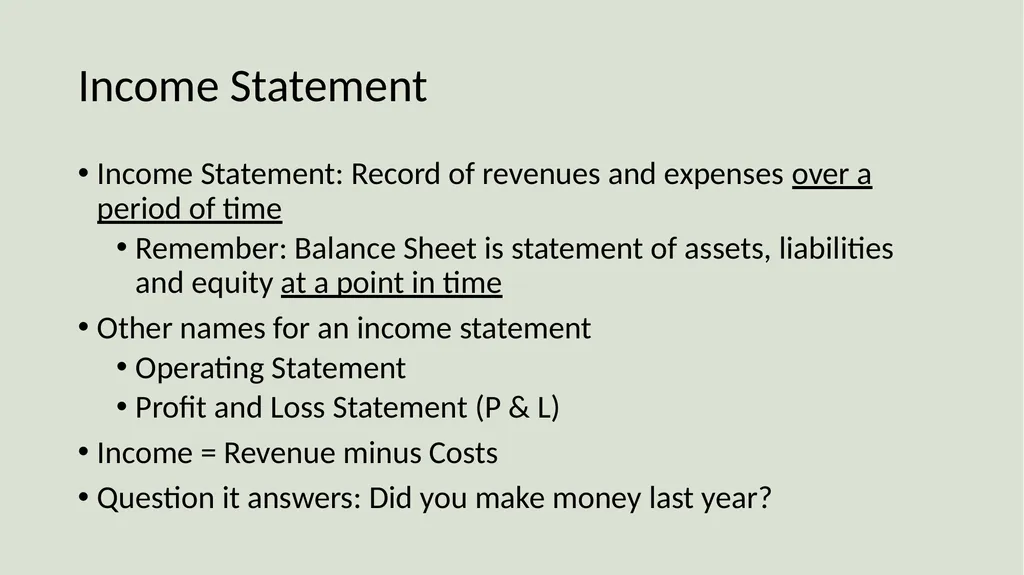 Farm Income Statement Analysis AAE 320 Paul D. - slide 3 of 48